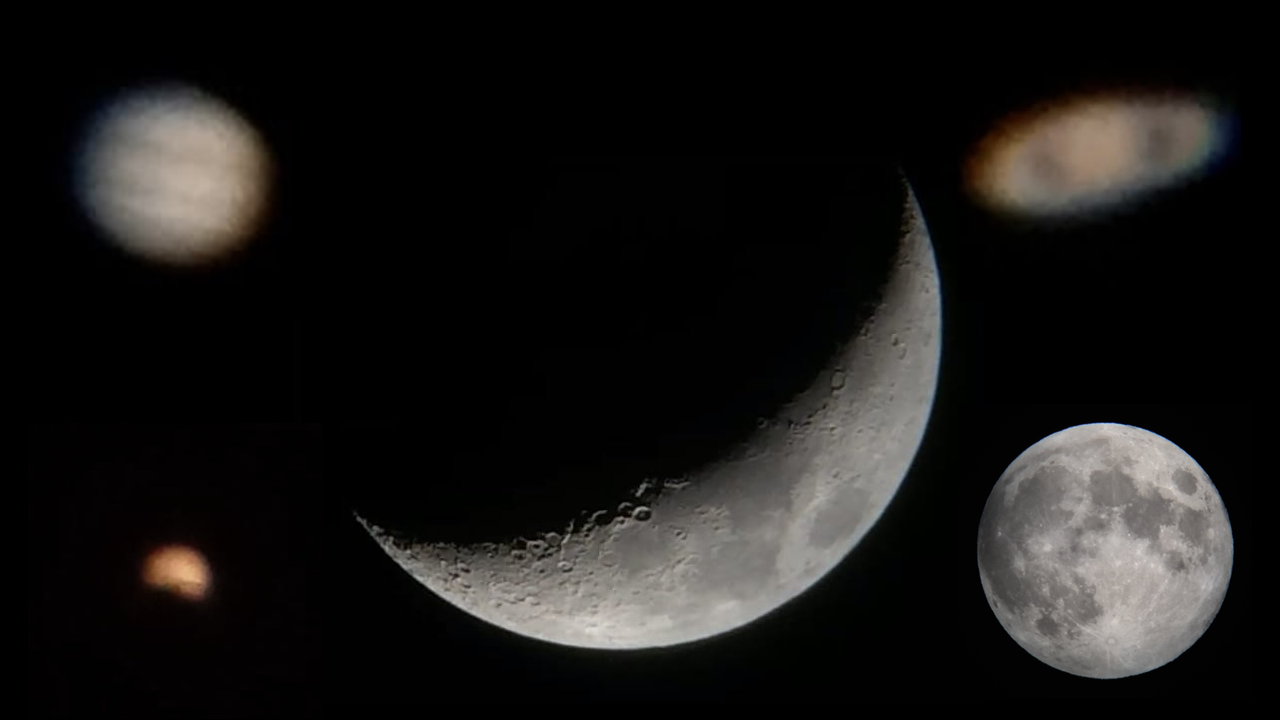 Collage of Multiple Astronomical Object Photos