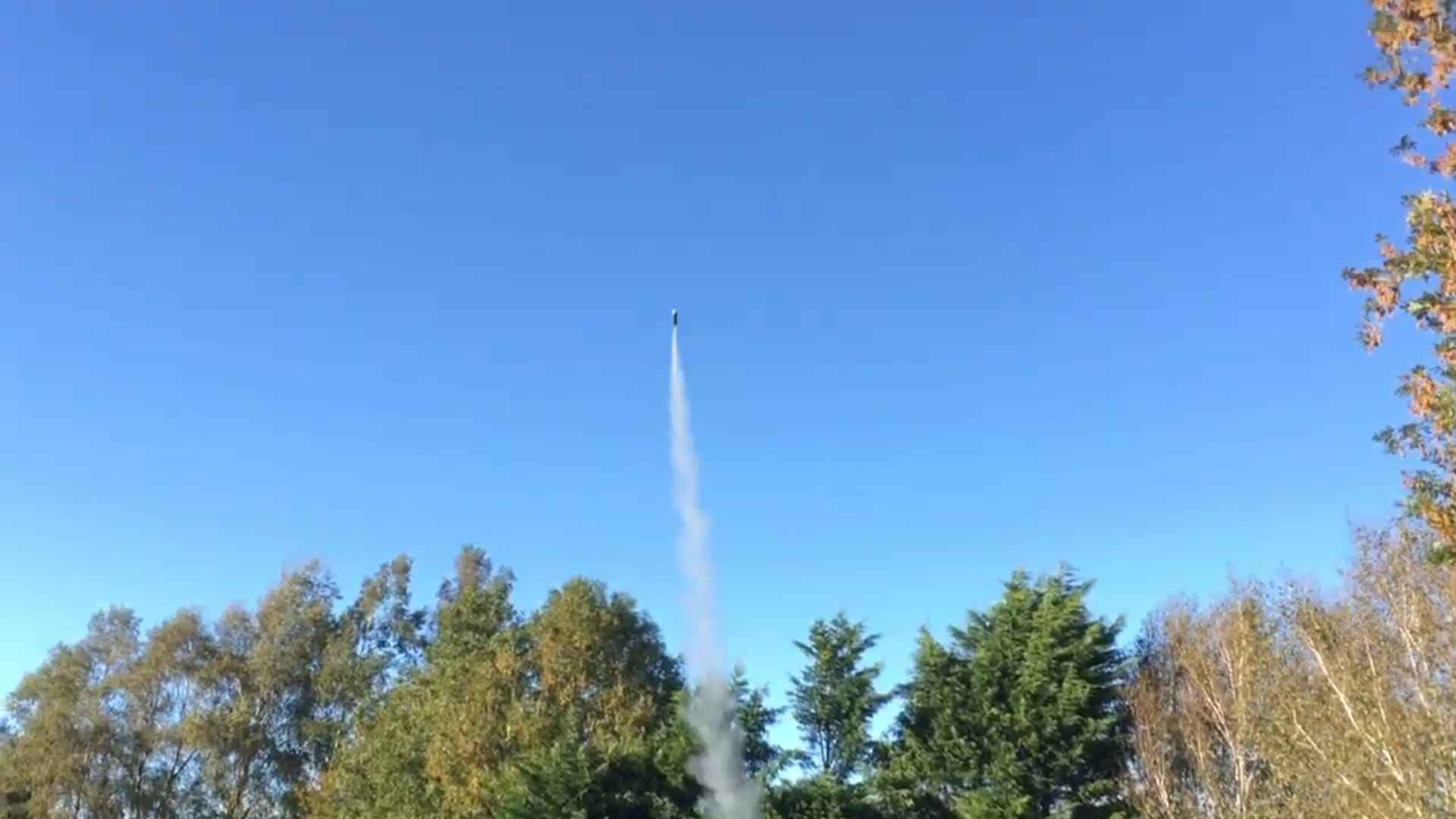 Image of Launched Hobby Rocket