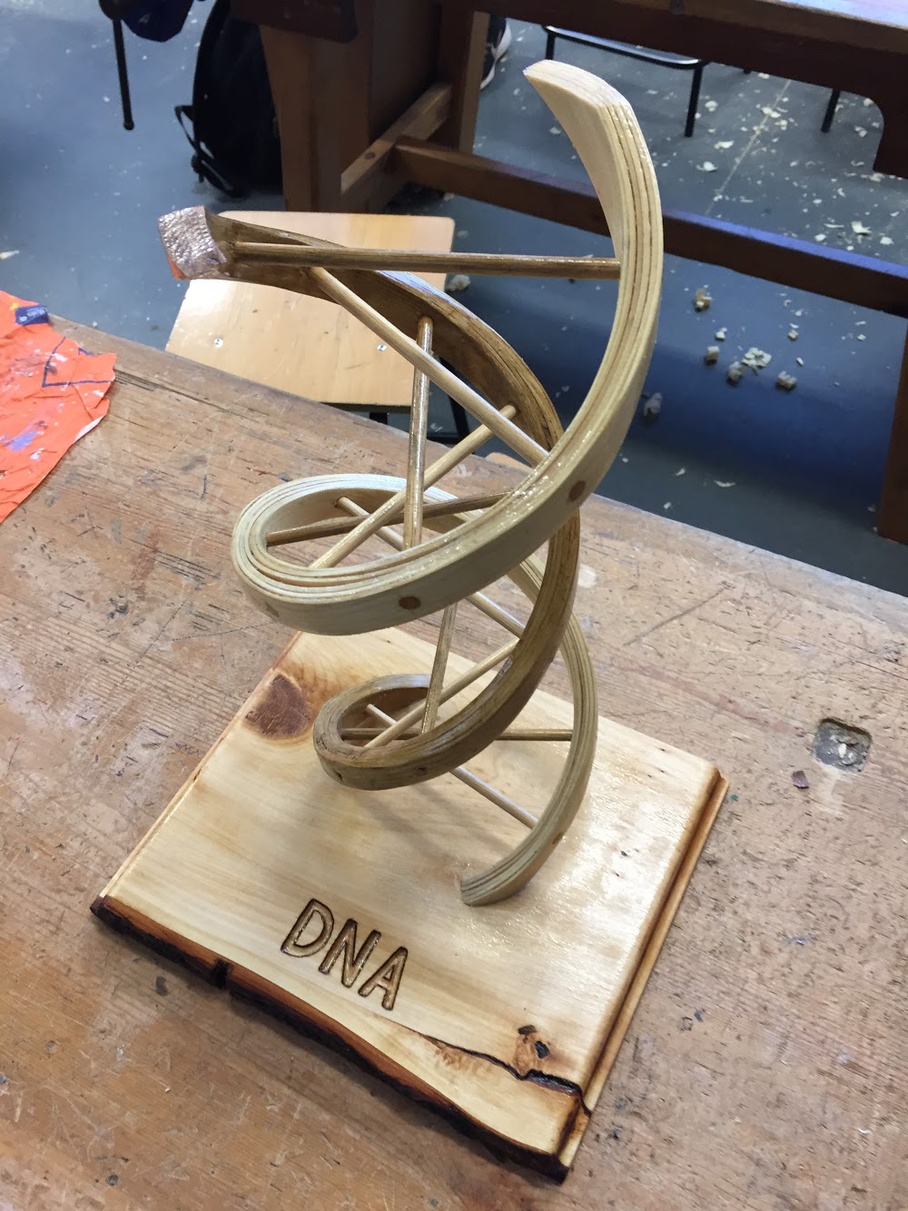 Photo of Wooden DNA Helix
